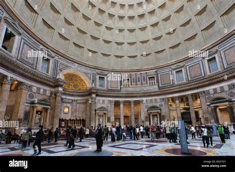 Inside the Pantheon, Rome, Italy Stock Photo - Alamy