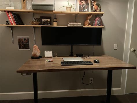 Slight DIY Solid Wood Standing Desk : r/StandingDesk