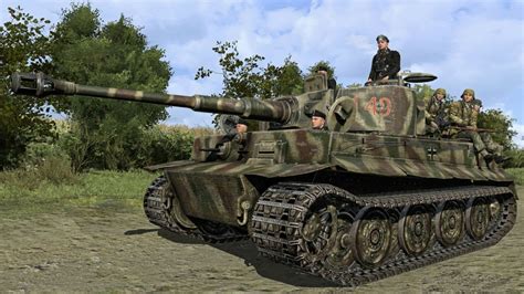 Realistic Simulation of a Tank Battle on your PC!! 5 Tigers H1 vs. 15 ...