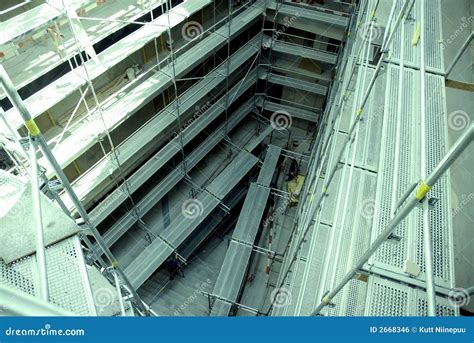 Scaffold at Construction Site Stock Photo - Image of construction ...