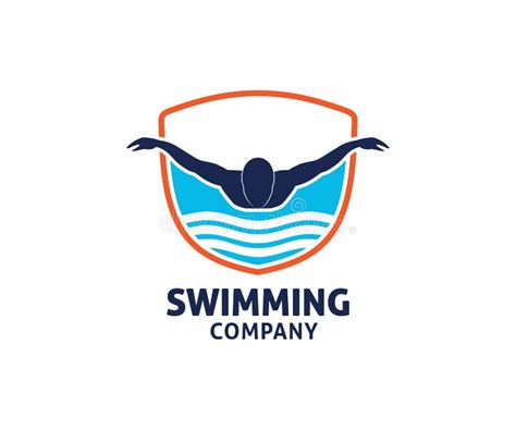 Swimming Water Sport Vector Logo Design Inspiration Stock Illustration ...