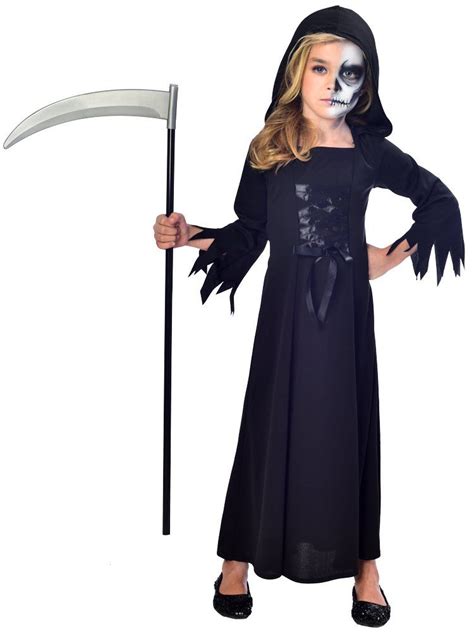 Grim Reaper Girl - Child Costume | Fancy dress costumes kids, Fancy ...