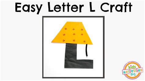 Easy Letter L Craft -- Preschool Alphabet Resource - YouTube