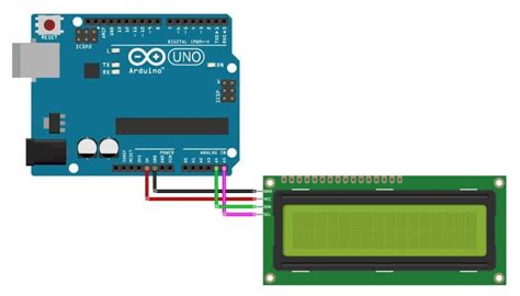 Lcd Using I2c Interface Wiring For Arduino