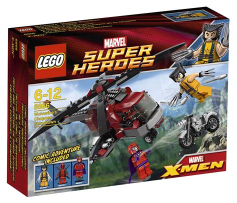 LEGO Marvel Super Heroes 6866 pas cher - L'hélicoptère de Wolverine