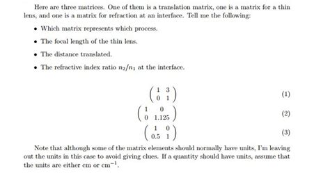 Solved Here are three matrices. One of them is a translation | Chegg.com