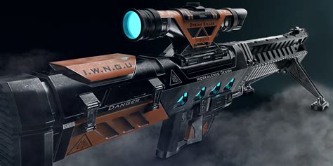 ArtStation - Sci-fi sniper rifle "Black Future" design