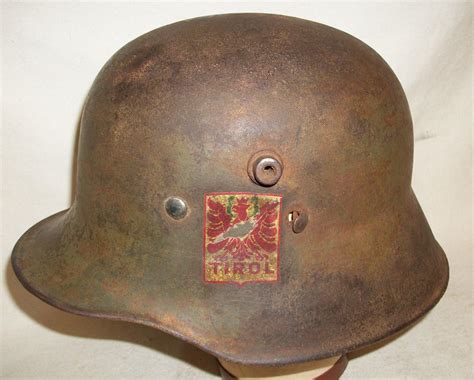 German "FREIKORPS" Helmet with "Tirol" applicay-M18 transition style ...