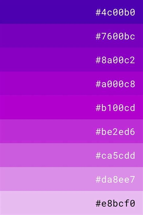 Purple Color Palette | Free Color Shades and Gradients