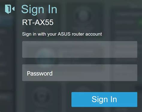 How to Login to the Asus RT-AX55