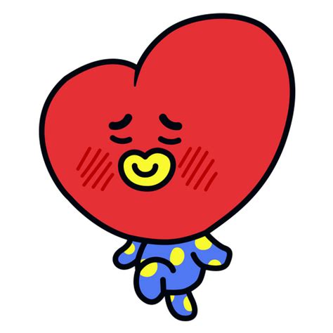 BTS BT21 Tata V Sticker - Sticker Mania