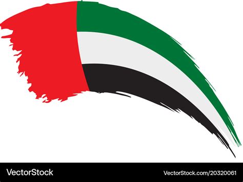 United arab emirates flag Royalty Free Vector Image