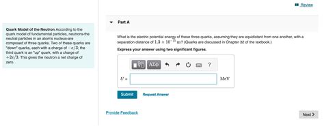 Solved Quark Model of the Neutron According to the quark | Chegg.com