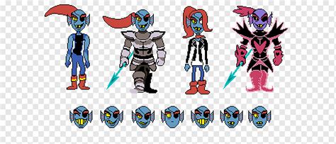 Undertale Sprite Undyne Video game, sprite, permainan, Karakter fiksi ...