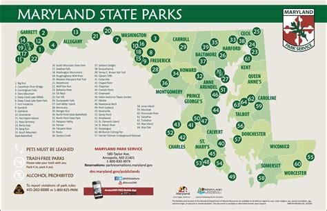 Nice map of Maryland state parks : r/maryland