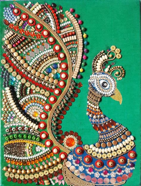 Waste material painting made by MANSI RASTOGI 🙂🙏 | Mughal art paintings ...