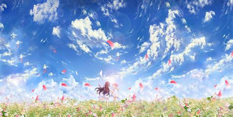 Anime Flower Field Wallpapers - Top Free Anime Flower Field Backgrounds ...