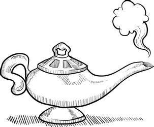 Genie Lamp Drawing Vector Images (over 220)