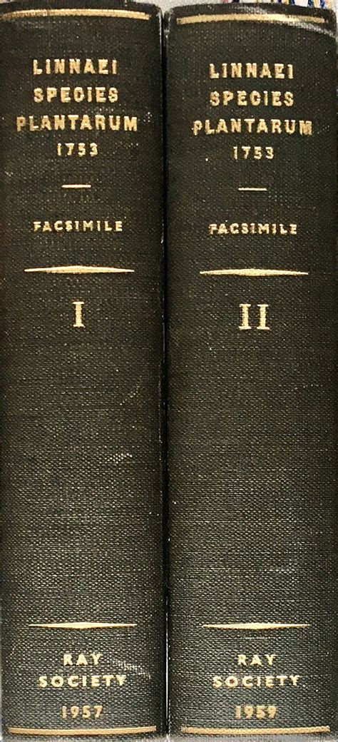 Species plantarum (facsimile edition) by Linnaeus, Carl (edited by W.T ...