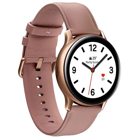 Samsung Galaxy Watch Active 2 4G (40 mm / Acier / Rose Lumière ...