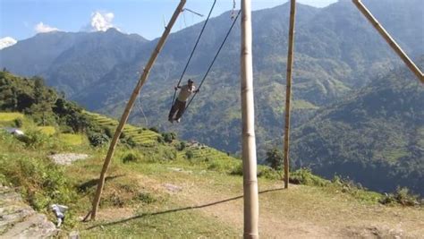 Tradition Of Playing Swing Dashain Ping In Nepal | 10 Photos