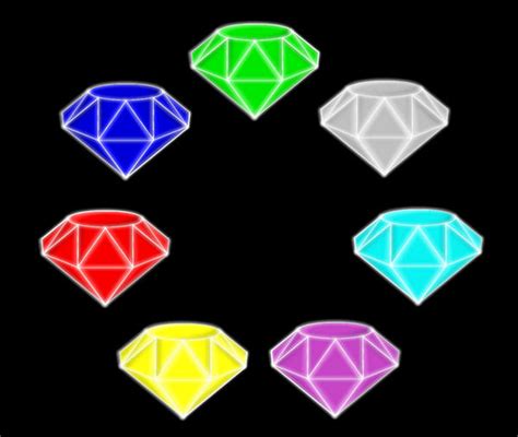 All 7 Chaos Emeralds by Zander-The-Artist on DeviantArt