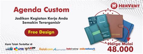 Cetak Buku Agenda Custom / Cetak Agenda / Custom Agenda - Hervent ...