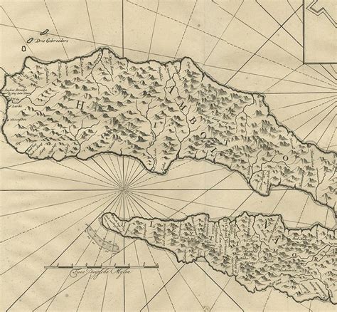 Antique Map of Ambon Island by Valentijn, 1726 For Sale at 1stDibs