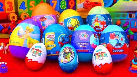 kinder surprise eggs opening and review toys story surprise eggs TV ...