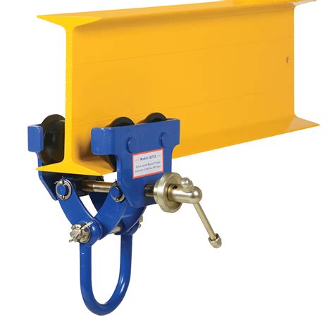 Economy Push Beam Trolley w/ Clamp - Capacity: 1 Ton