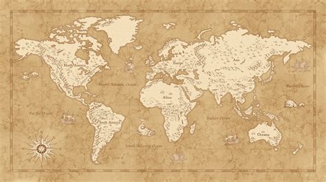 Vintage World Map