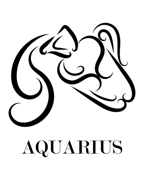 Aquarius zodiac line art vector eps 10 2174370 Vector Art at Vecteezy