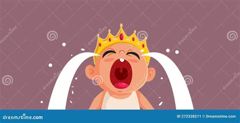 Hungry Baby Crying Receiving a Milk Bottle Vector Cartoon Stock Vector ...