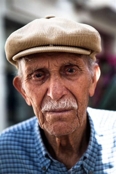 Portrait of an old man in the streets of Naxos, Greece. | Old man ...