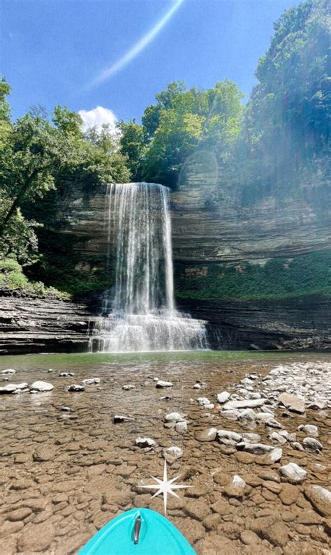 Paddle to 80' Fancher Falls Waterfall on Center Hill Lake in Tennessee ...