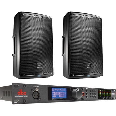 JBL Dual EON615 Speaker Kit with dbx DriveRack PA2 Speaker B&H