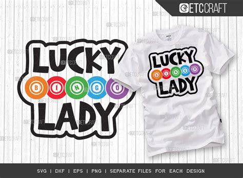 Lucky Bingo Lady SVG Bundle, Bingo Svg, Bingo gift Svg, Bingo Games Svg ...