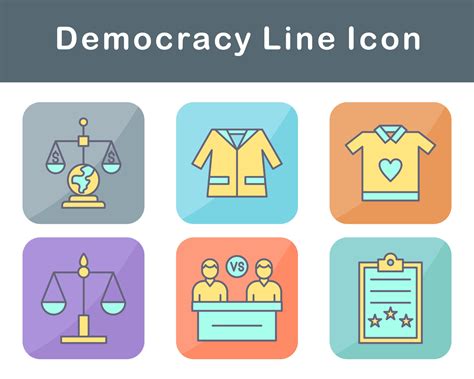 Democracy Vector Icon Set 20648053 Vector Art at Vecteezy