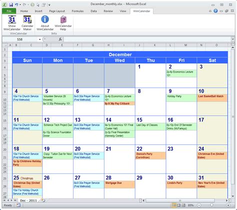 Set up a new calendar with personalized calendar software