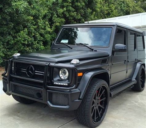 #MatteBlack #Mercedes #G500 #SUV | G wagon matte black, Dream cars ...