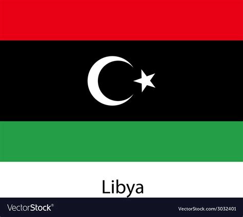 Flag of the country libya Royalty Free Vector Image