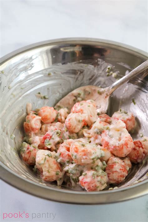 Creamy langostino salad bruschetta - Pook's Pantry Recipe Blog