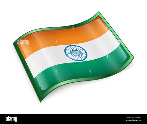 India Flag icon Stock Photo - Alamy