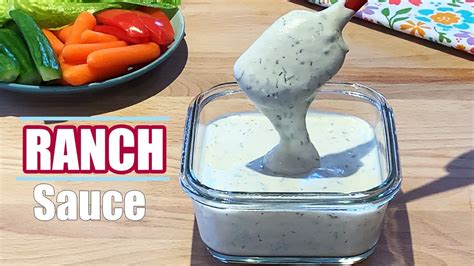 Best Homemade Ranch Sauce Recipe (Dip and Dressing) - YouTube