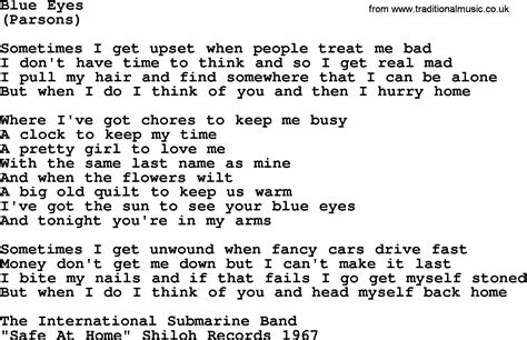 Pretty Blue Eyes Chords And Lyrics