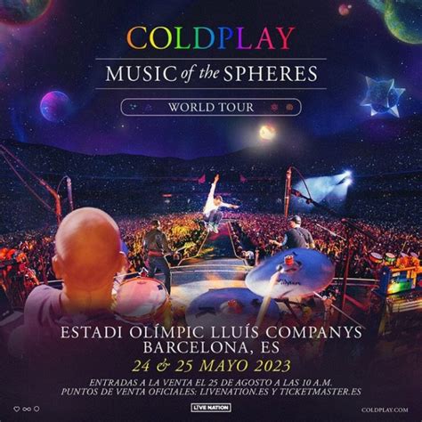 Coldplay en Barcelona 2023: Entradas y Horarios Estadi Olímpic - Wake ...