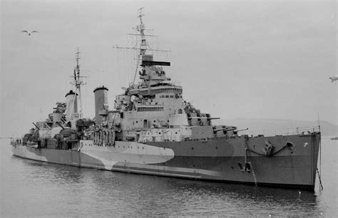 HMS Belfast, British light cruiser, WW2