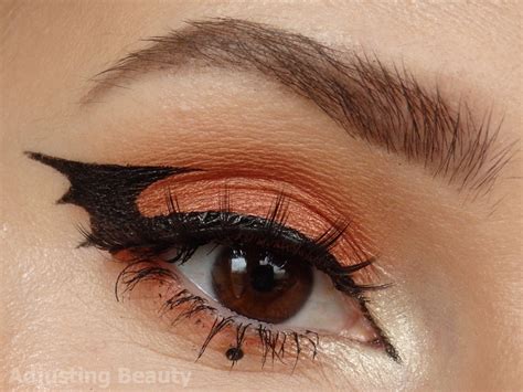 Cute Bat Halloween Makeup - Adjusting Beauty