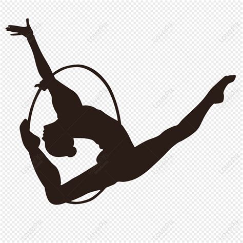 Gymnastic Female Athlete Silhouette, Athletes, Athlete Silhouettes ...