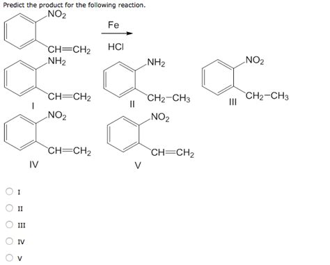 Solved Predict the product for the following reaction. NO2 | Chegg.com